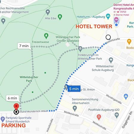 Hotelturm Apartment 奥格斯堡 外观 照片