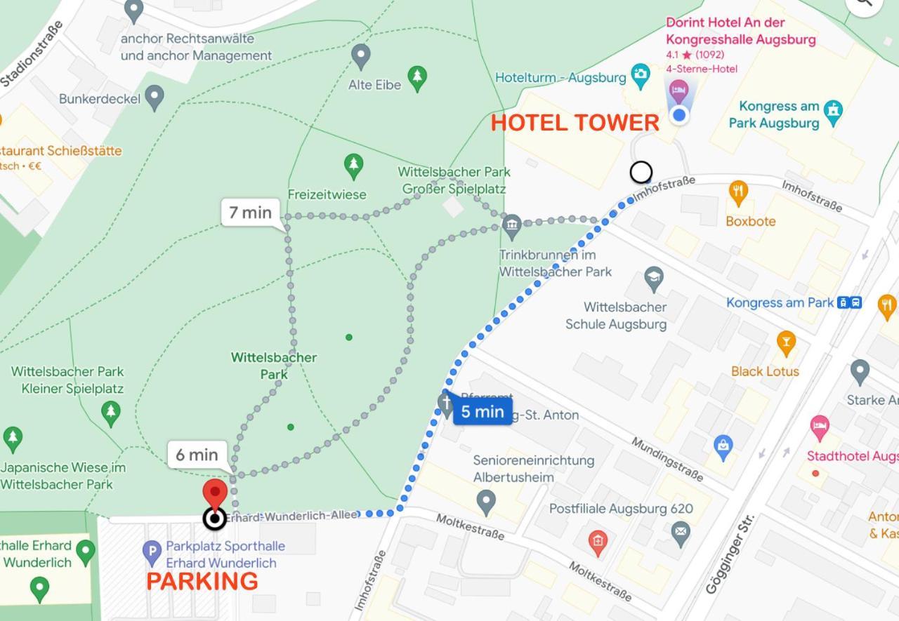 Hotelturm Apartment 奥格斯堡 外观 照片